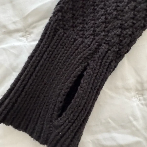 Lululemon Black Knit Cardigan with snap front and patch pockets. - Picture 4 of 6